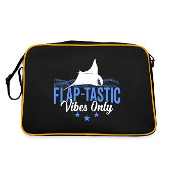 Manta Rays Flap-tastic Vibes Manta Rays - Retro Bag - black/gold - Back