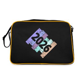 Oldtimer 2026 - Retro Tasche - Schwarz/Gold - Hinten