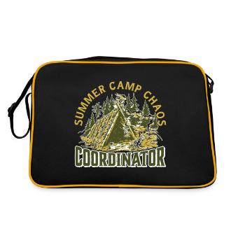 Summer Camp Chaos Coordinator 9 - Retro Tasche - Schwarz/Gold - Hinten