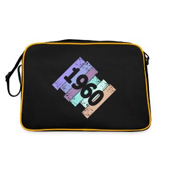 Oldtimer 1960 - Retro Tasche - Schwarz/Gold - Hinten
