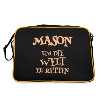 Aide-maçon - Sac Retro - noir/or - Dos