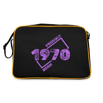 1970 1970 - Retro Tasche - Schwarz/Gold - Hinten