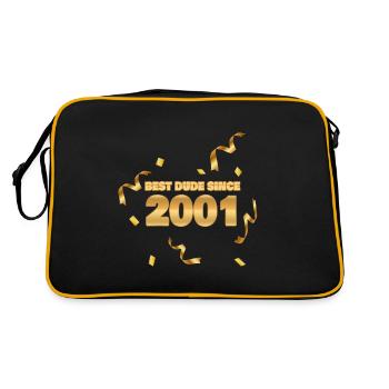 Année 2001 - Sac Retro - noir/or - Dos