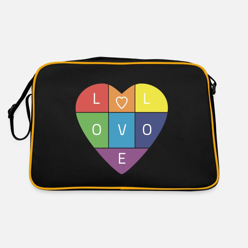Rainbow Love Retro Bag
