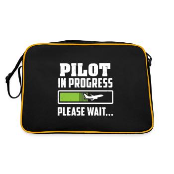 Future Pilot - Loading - Please Wait - Gift - Retro Bag - black/gold - Back