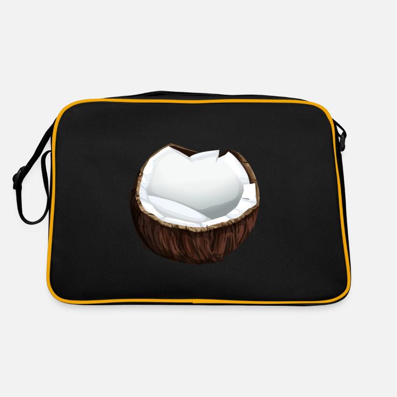 Coconut Coconut Coconut Fruit Retro Bag