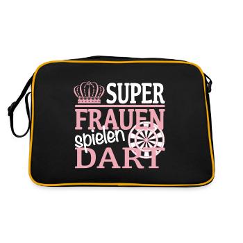 Fléchettes femmes fléchettes - Sac Retro - noir/or - Dos