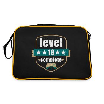 18th birthday level 18 complete 2002 - Retro Bag - black/gold - Back