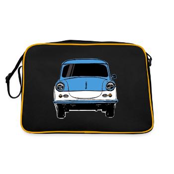 East Germany Car Trabi Retro Vintage Car - Retro Bag - black/gold - Back