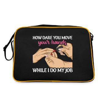 Nail design Design for a nail designer - Retro Bag - black/gold - Back