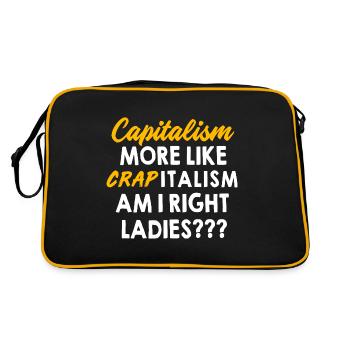 Communism Karl Marx Socialism Capital - Retro Bag - black/gold - Back