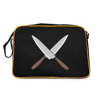 cuisinier couteau de cuisine cuisiniers cuisinier - Sac Retro - noir/or - Dos