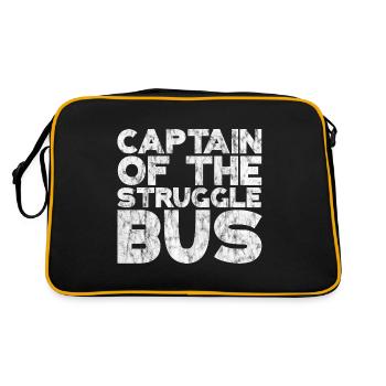 Captain Of The Struggle Bus - Retro Bag - black/gold - Back