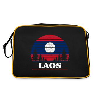 Laos - Sac Retro - noir/or - Dos