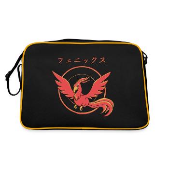 Kawaii Phoenix - Retro Bag - black/gold - Back