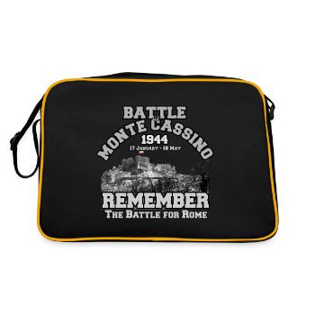 REMEMBER Battle of Monte Cassino - Polish Army - Retro Bag - black/gold - Back