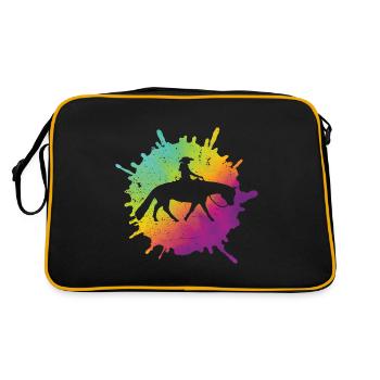 Western Riding Western Riders Amateurs de chevaux - Sac Retro - noir/or - Dos