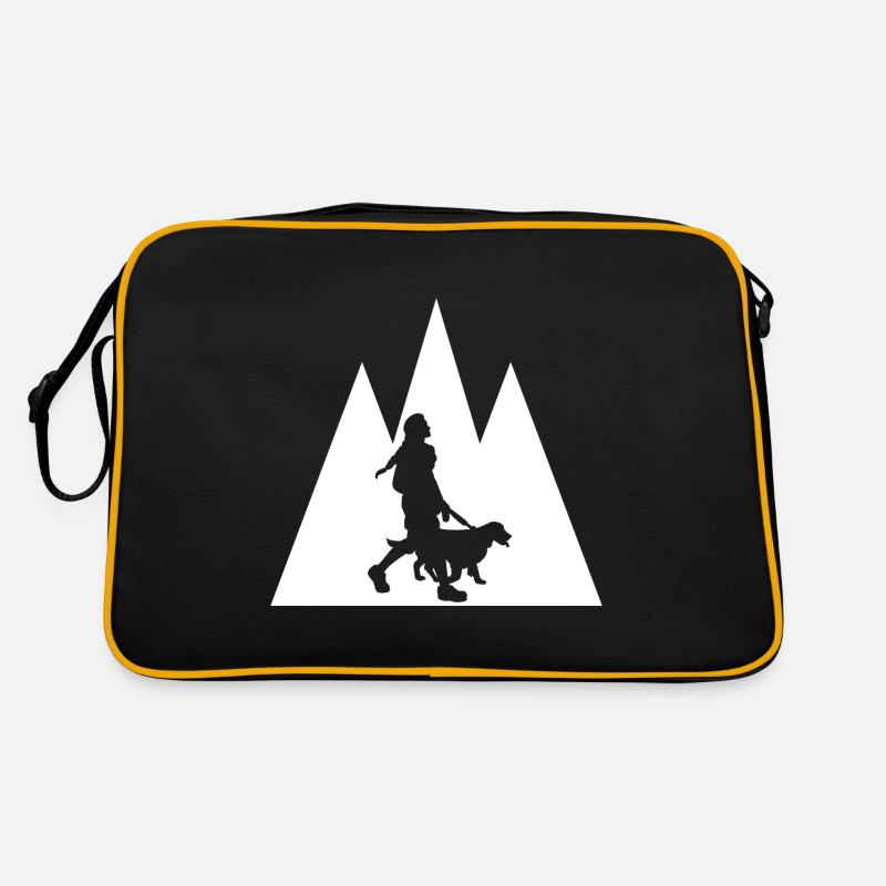 Triangle Montagne et Chien - (3) Sac Retro
