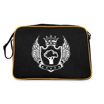 Broccoli Vegetables - Retro Bag - black/gold - Back