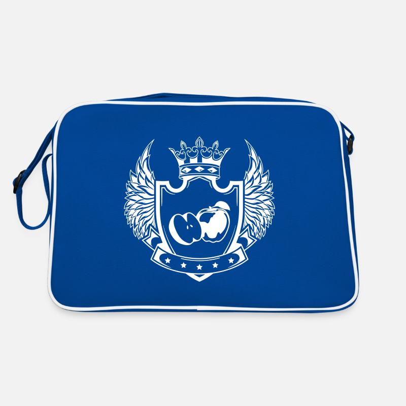 Apfel schild Retro Tasche