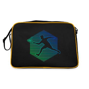 Jeux de pickleball féminins Raquette de pickleball masculin - Sac Retro - noir/or - Dos