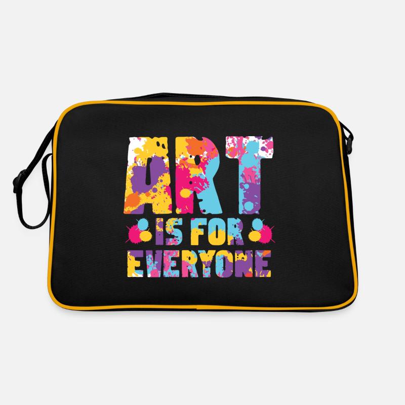 Für jeden Ästhet Gift - Retro Tasche - Schwarz/Gold