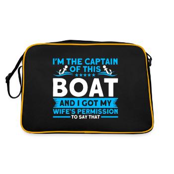 Amateurs de bateau Capitaine de bateau Capitaines - Sac Retro - noir/or - Dos