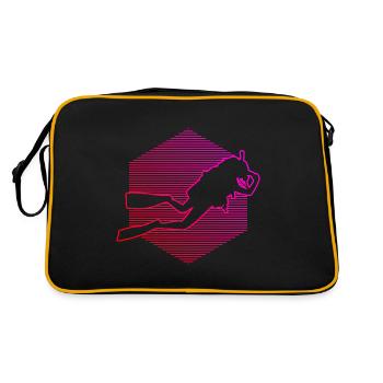 Tauchen Scuba Tauchen Scuba Diver Plongée - Sac Retro - noir/or - Dos