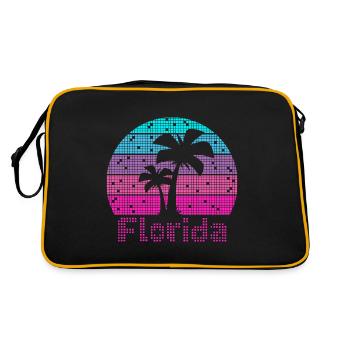 8bit Retro Florida Vacation - Retro Bag - black/gold - Back