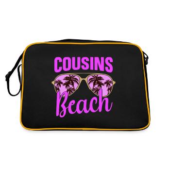 Plage de Cousins - Sac Retro - noir/or - Dos