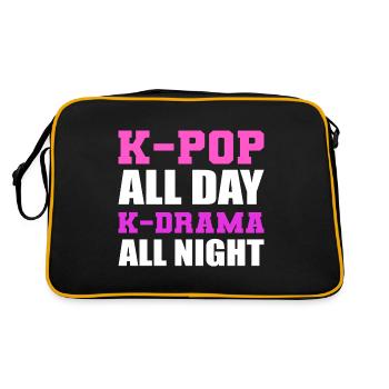 K-Pop toute la journée cinéphiles poison - Sac Retro - noir/or - Dos