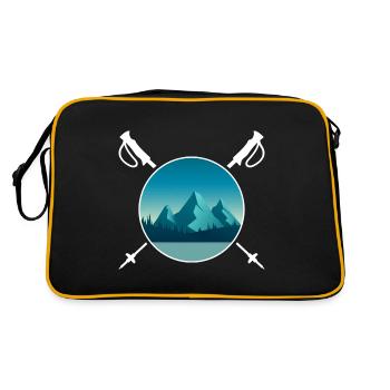 Randonnée Bâton de randonnée « alpine » servus alpen - Sac Retro - noir/or - Dos