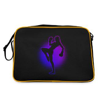 Kickboxing Hommes Kickboxing Boxe Kickboxing - Sac Retro - noir/or - Dos