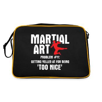 Mixed Martial Arts MMA - Retro Tasche - Schwarz/Gold - Hinten