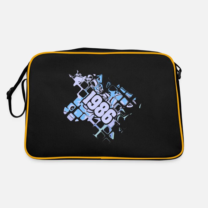 1986 - Retro Tasche - Schwarz/Gold