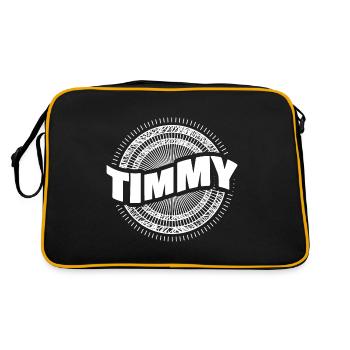 Mann Timmy - Retro Tasche - Schwarz/Gold - Hinten