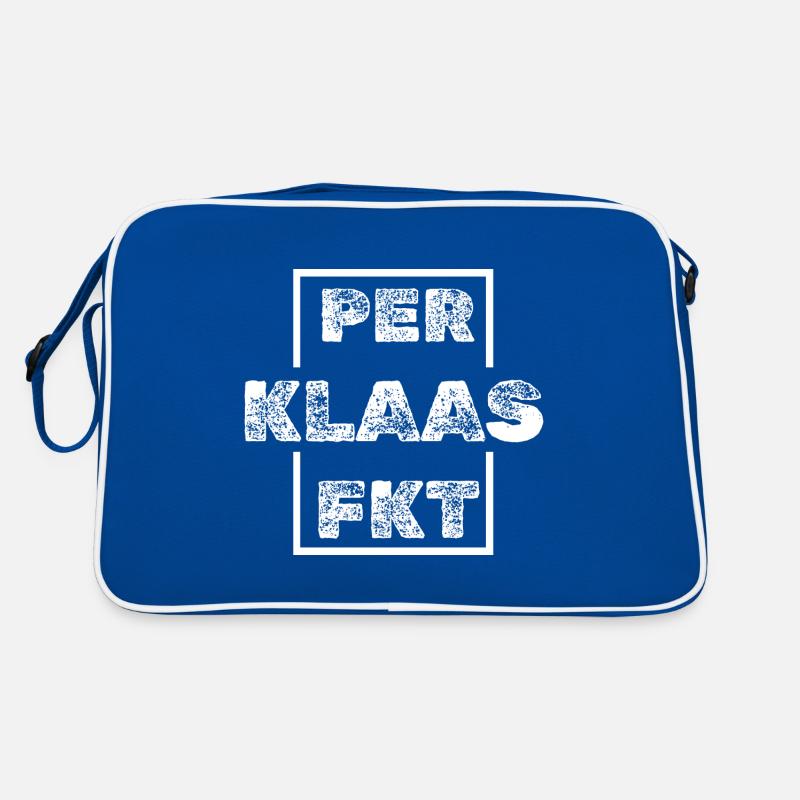 Geschenk für Klaas Retro Tasche