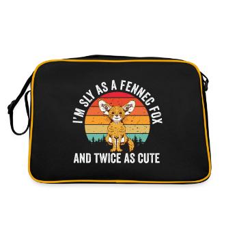 Fennek-füchse, Schlauer, Süßer - Sac Retro - noir/or - Dos