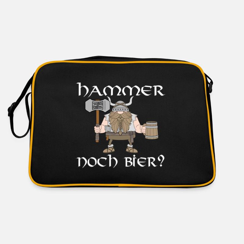 Hammer noch Bier Retro Tasche