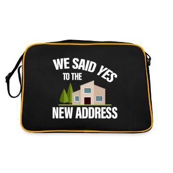 We Said Yes To The New Address 2 - Retro Tasche - Schwarz/Gold - Hinten