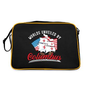 Mondes révélés par les peuples autochtones de Christophe Colomb - Sac Retro - noir/or - Dos