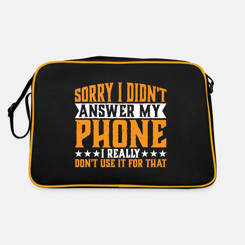 Sorry I Didn't Answer My Phone 3 Retro Tasche