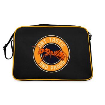 Ant-tastique et fier - Sac Retro - noir/or - Dos