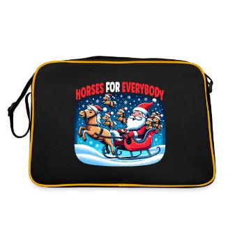 Des chevaux pour tous Des chevaux festifs pour tous - Sac Retro - noir/or - Dos