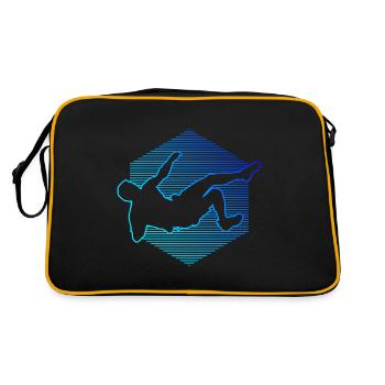 Climber Climbing Men Climbing Women Bouldering - Retro Bag - black/gold - Back