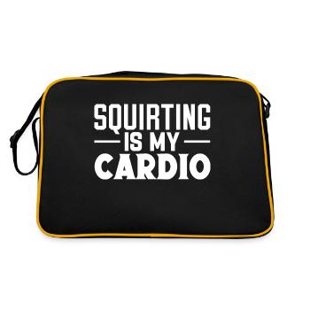 I Heart Squirters Blague pour adultes J'aime jouir - Sac Retro - noir/or - Dos