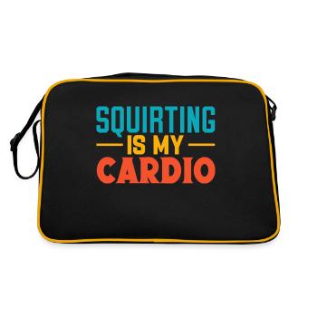 I Heart Squirters Adulte Blague J’Aime Éjaculer - Sac Retro - noir/or - Dos