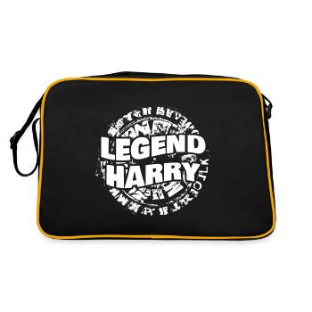 Harry - Retro Bag - black/gold - Back
