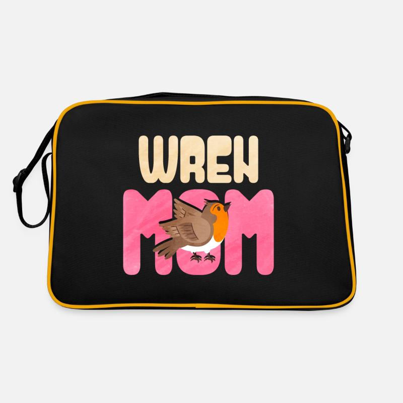 Zaunkönig Vogel Retro Tasche