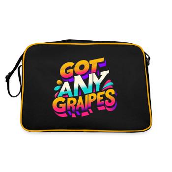 Got Any Grapes 10 - Retro Bag - black/gold - Back